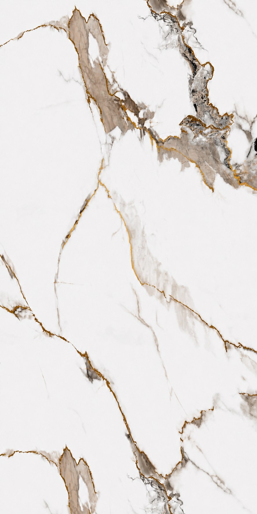 Calacatta taupe and gold PVC wall panel finish